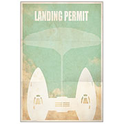 Star Wars Cloud City Landing Permit Paper Giclee Print